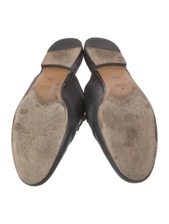 Gucci Horsebit Accent Leather Mules