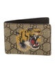 Gucci Tiger Head Accent Printed Wallet