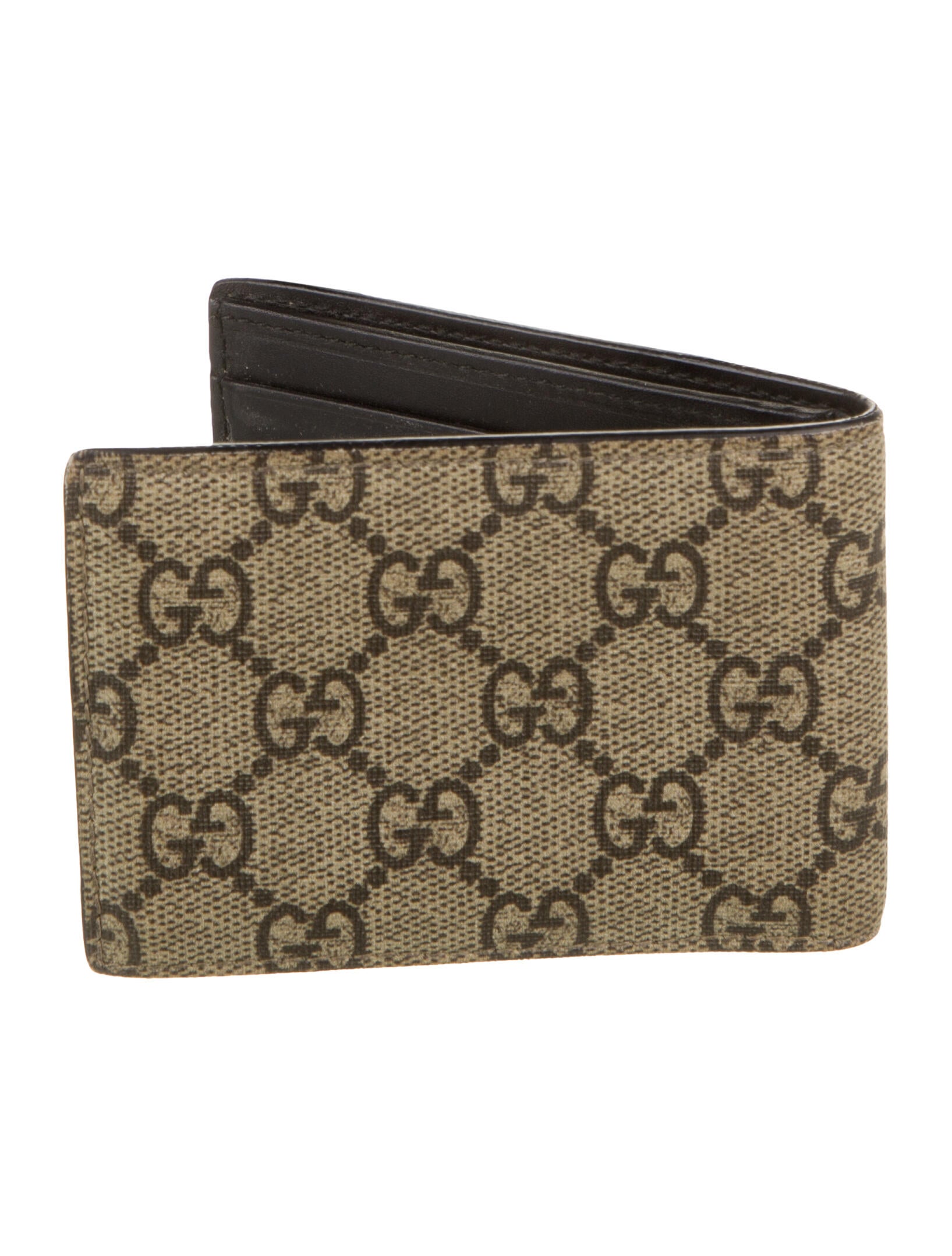 Gucci Tiger Head Accent Printed Wallet