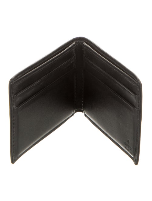 Gucci Tiger Head Accent Printed Wallet