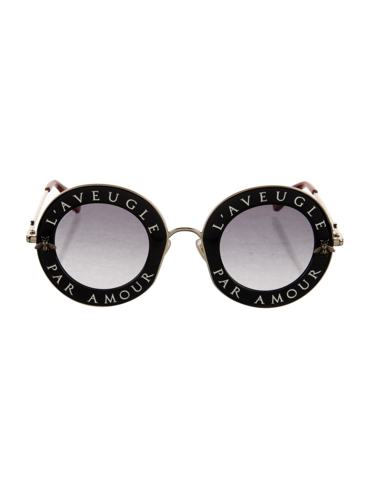 Gucci Interlocking G Logo Round Sunglasses