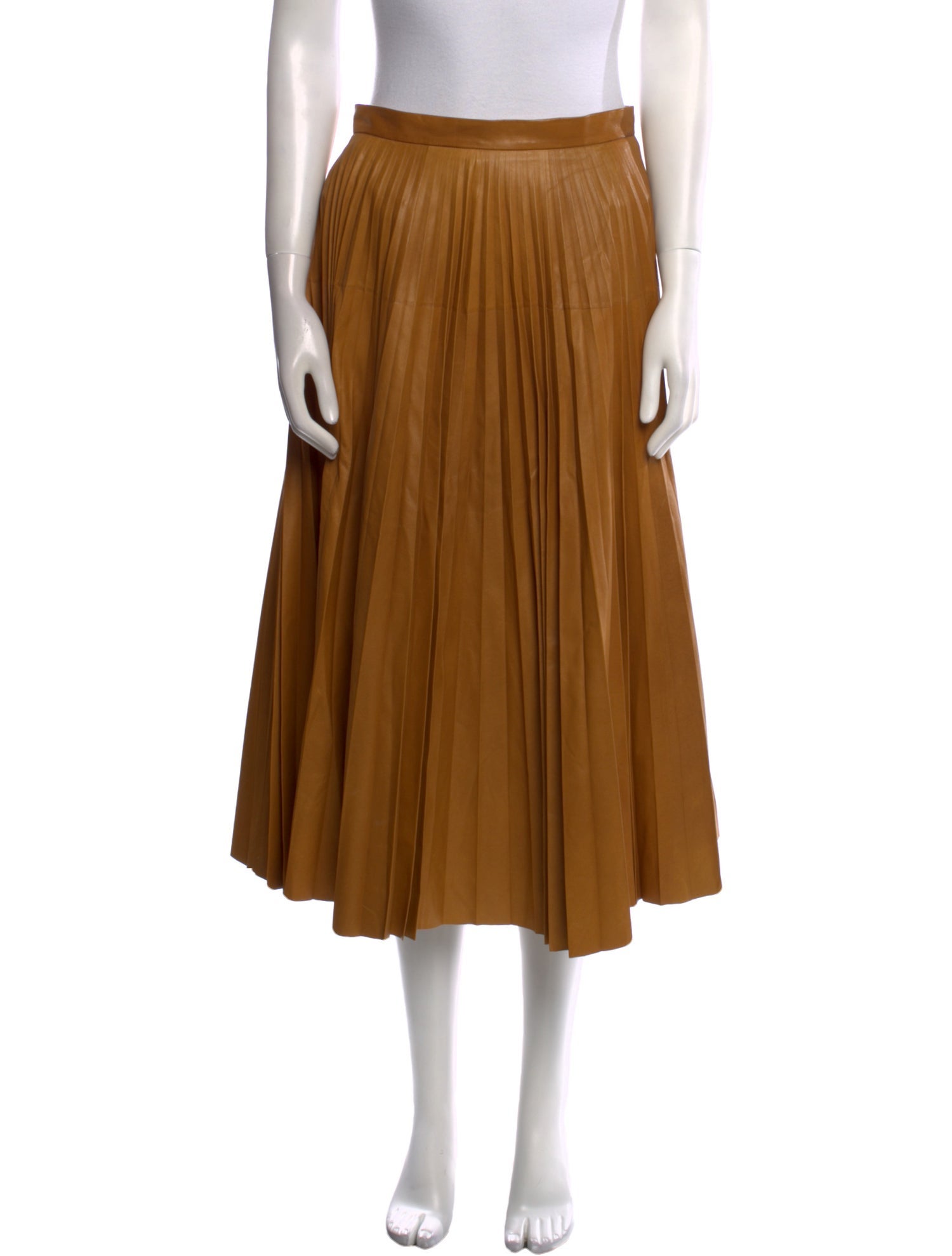 Gucci Leather Midi Length Skirt