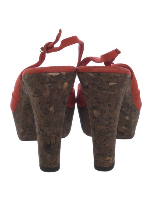 Gucci Interlocking G Logo Suede Slingback Sandals