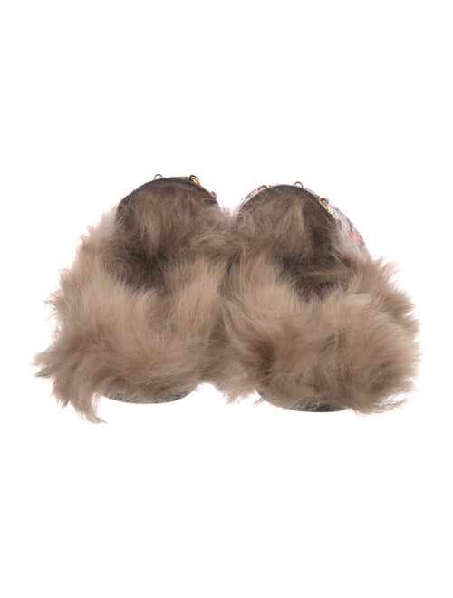 Gucci Horsebit Accent Floral Print Mules