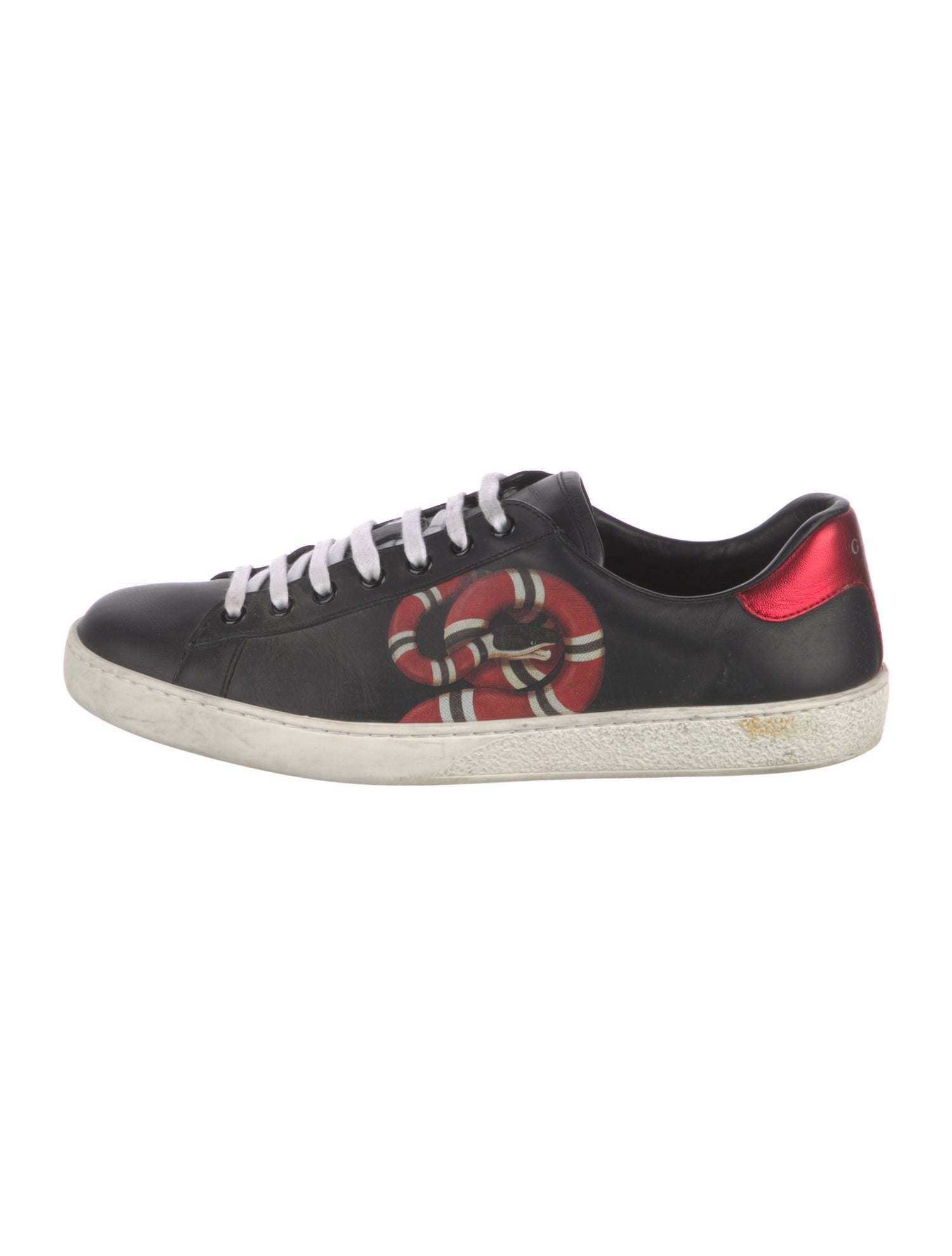 Gucci Kingsnake Leather Sneakers