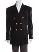 Gucci Web Accent Wool Peacoat