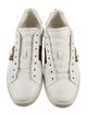 Gucci Web Accent Leather Sneakers