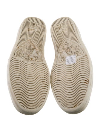 Gucci Web Accent Leather Sneakers