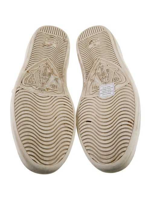Gucci Web Accent Leather Sneakers