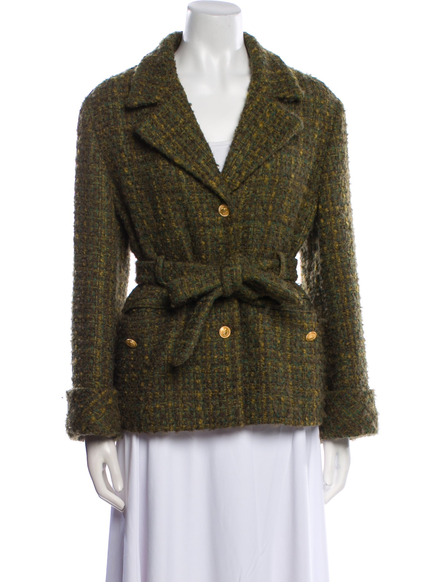 Gucci Wool Tweed Pattern Blazer