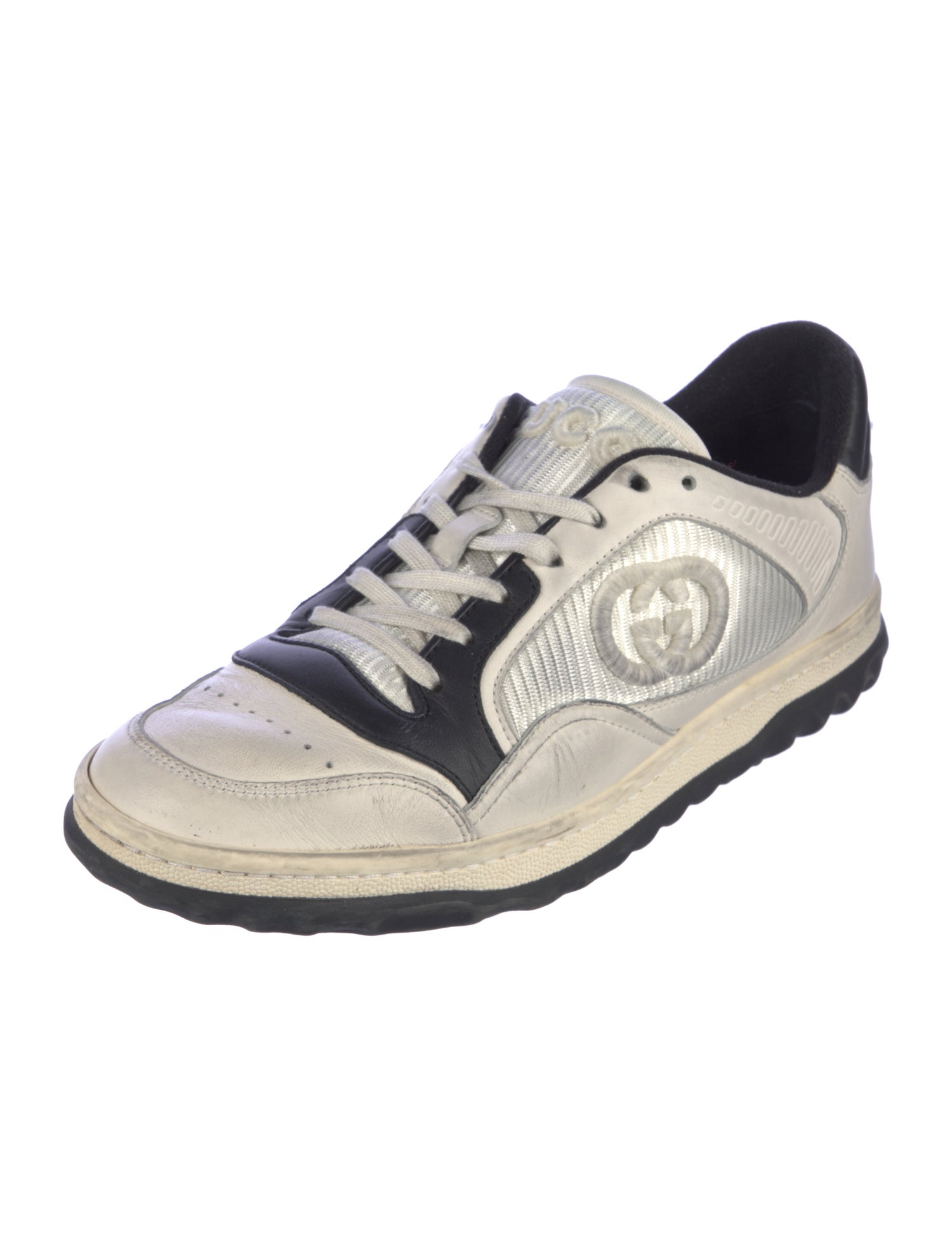 Gucci Interlocking G Logo Leather Sneakers