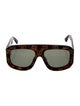 Gucci Web Accent Oversize Sunglasses