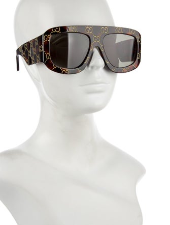 Gucci Web Accent Oversize Sunglasses