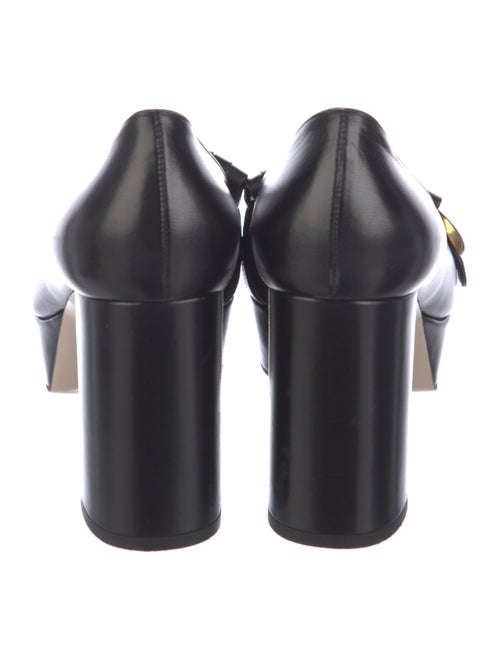 Gucci Running GG Logo Leather Pumps