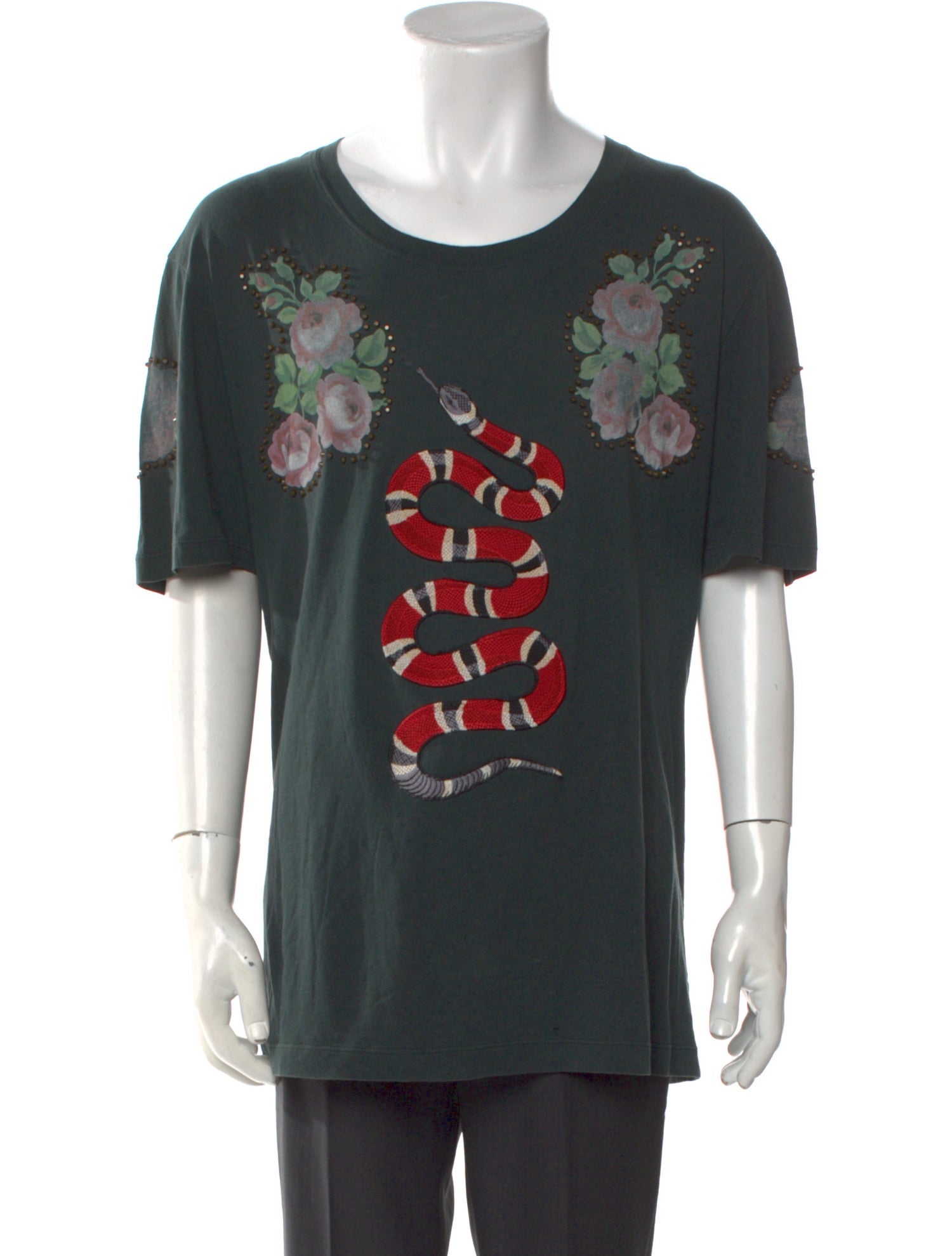 Gucci Web Accent Crew Neck T-Shirt