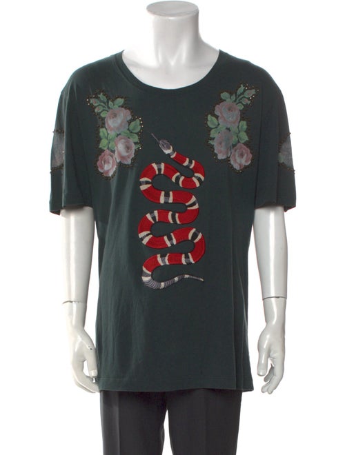 Gucci Web Accent Crew Neck T-Shirt