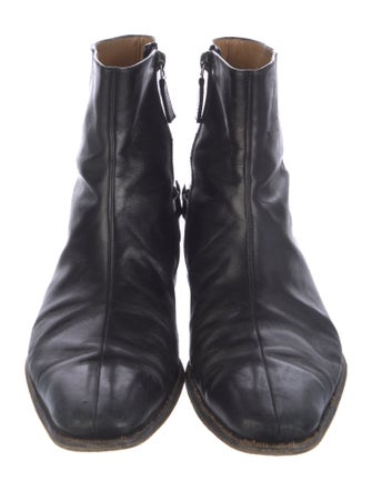 Gucci Horsebit Accent Leather Boots