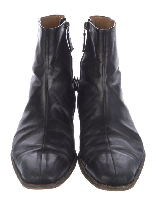 Gucci Horsebit Accent Leather Boots