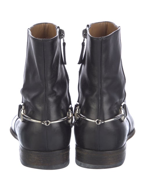 Gucci Horsebit Accent Leather Boots