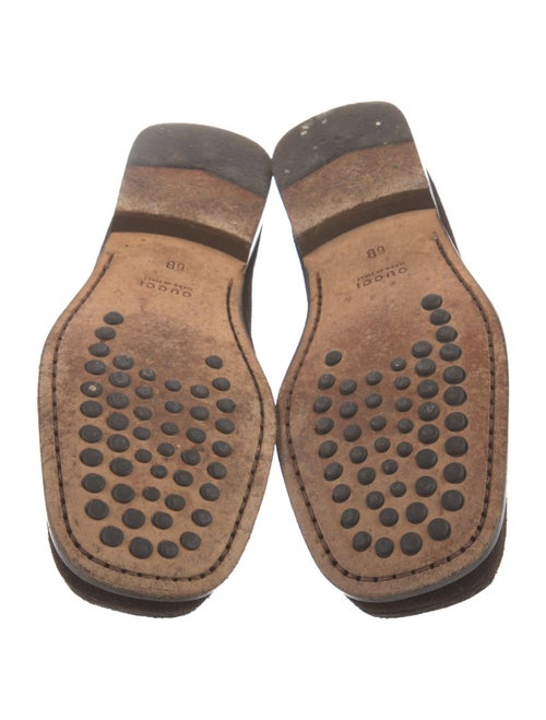 Gucci Horsebit Accent Suede Loafers