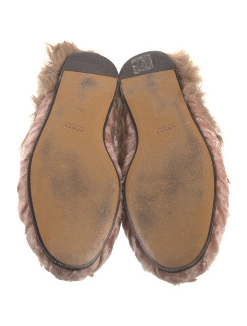 Gucci Horsebit Accent Fur Mules