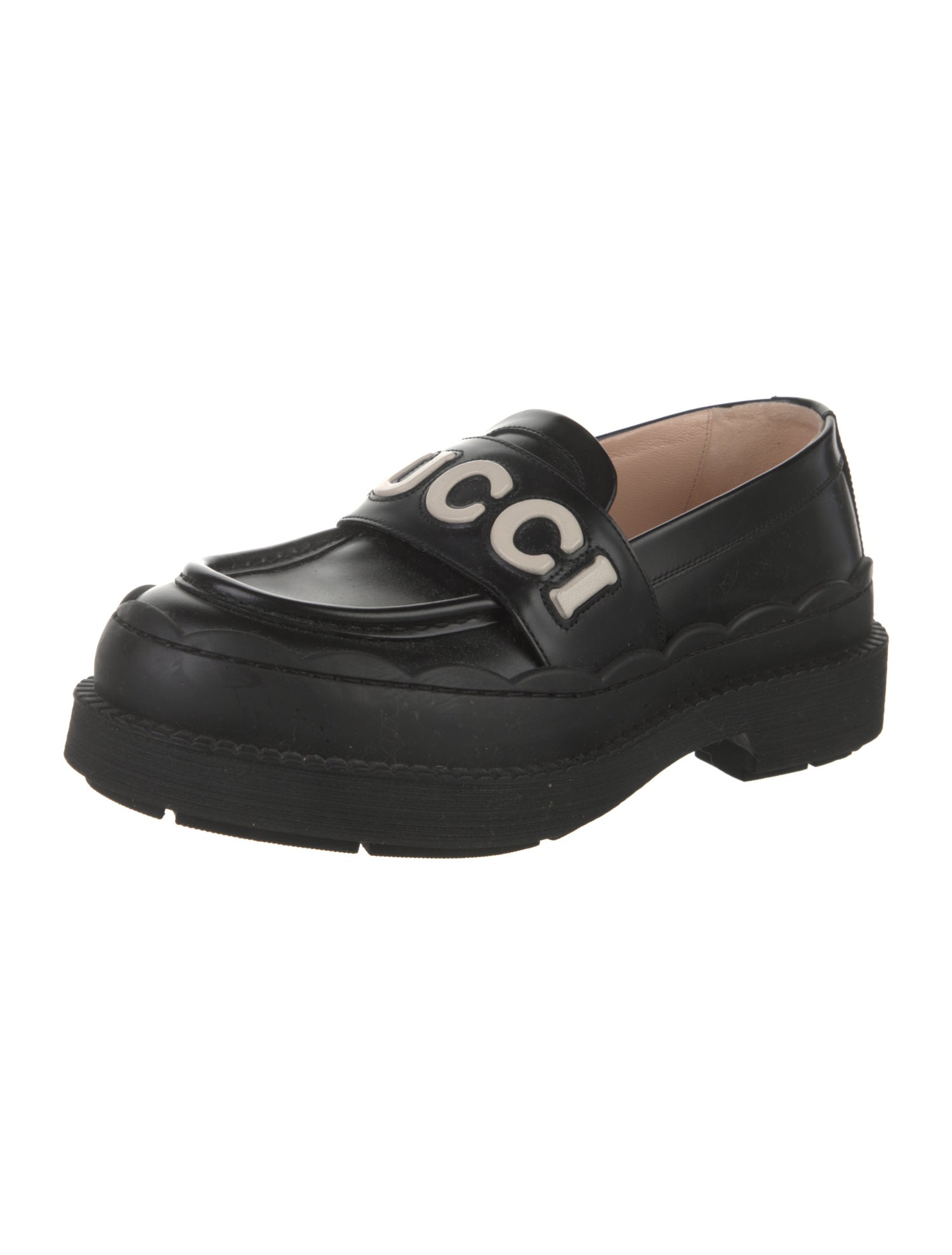 Gucci Ornella Leather Loafers