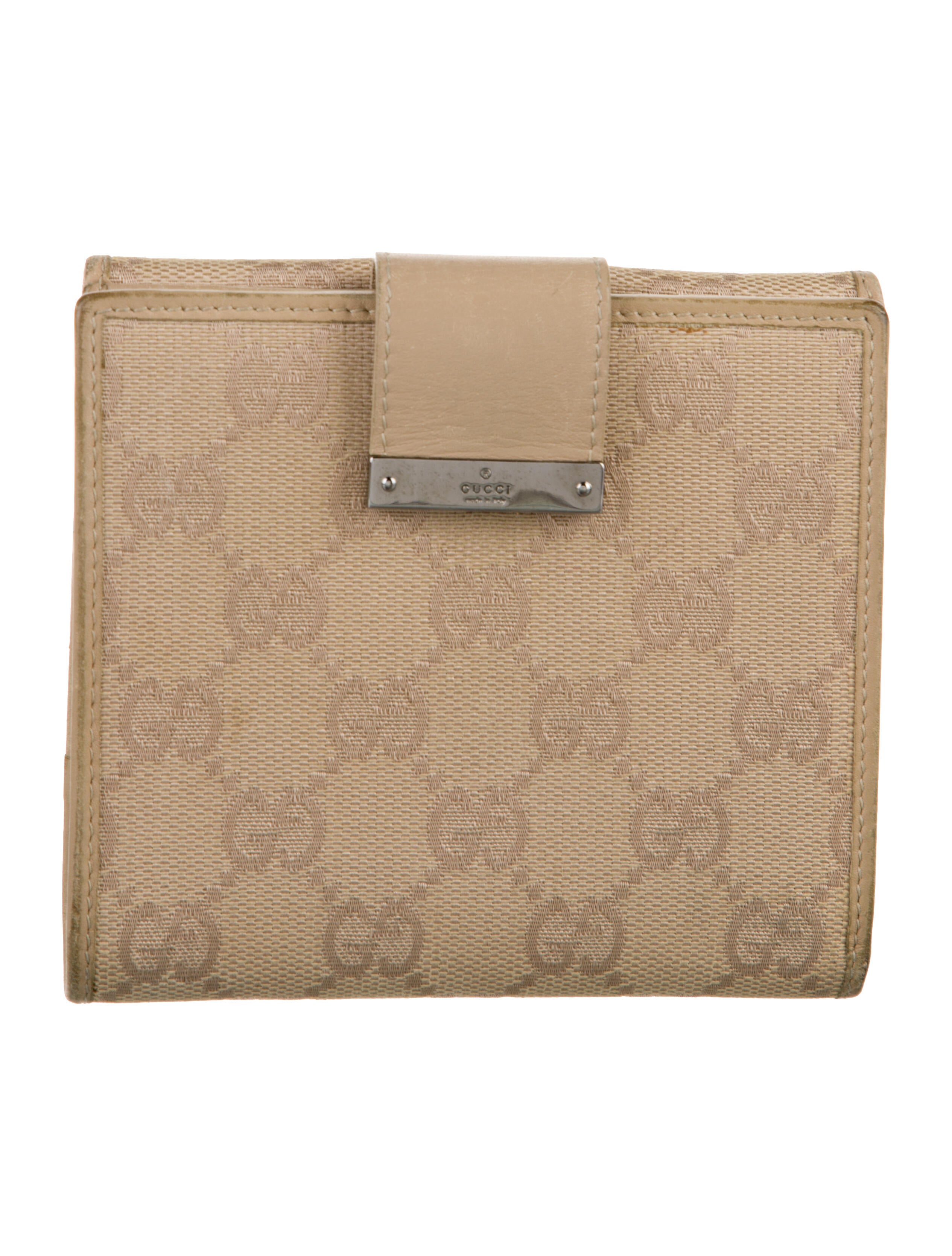 Gucci Vintage GG Canvas Compact Wallet