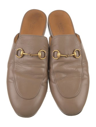 Gucci Horsebit Accent Leather Mules