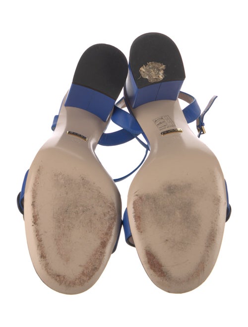 Gucci Double G Logo Leather Sandals