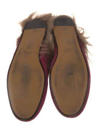 Gucci Horsebit Accent Velvet Mules