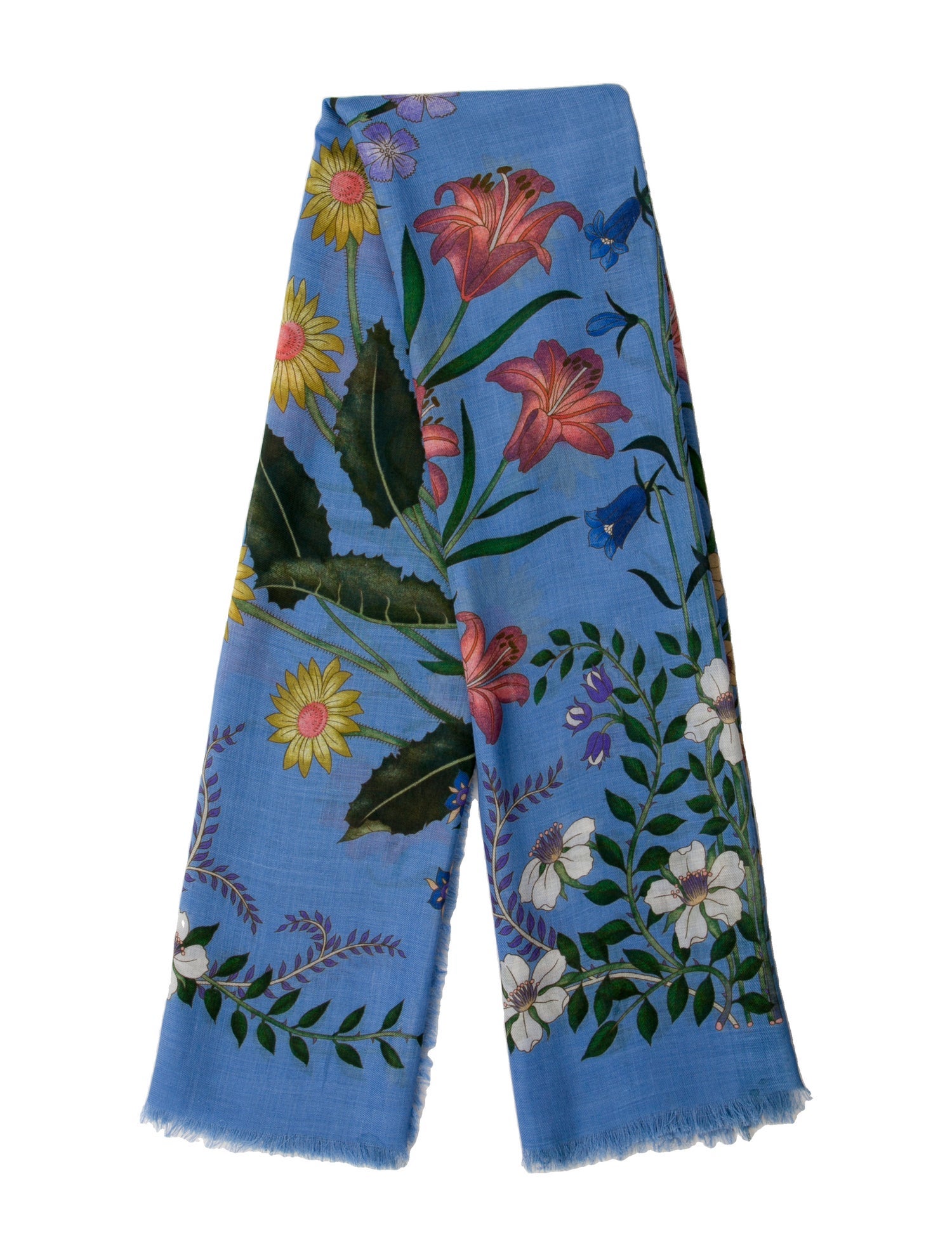 Gucci Floral Print Scarf