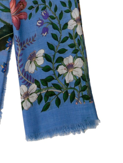 Gucci Floral Print Scarf