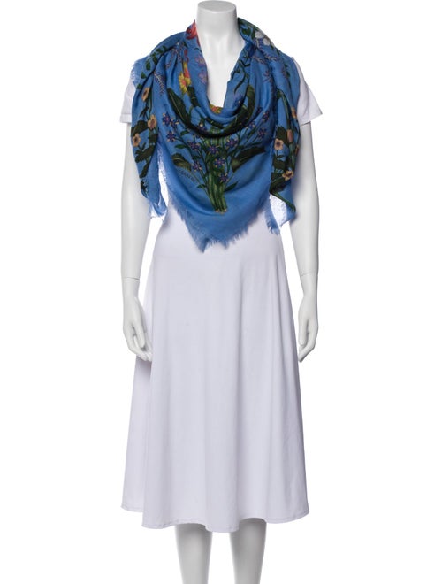 Gucci Floral Print Scarf