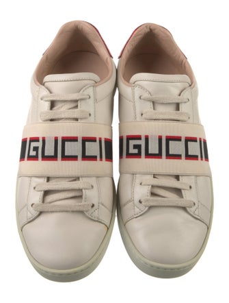 Gucci Leather Printed Sneakers