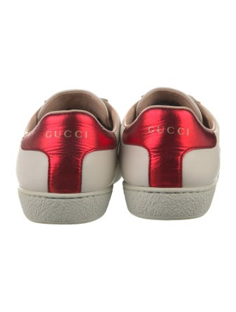 Gucci Leather Printed Sneakers