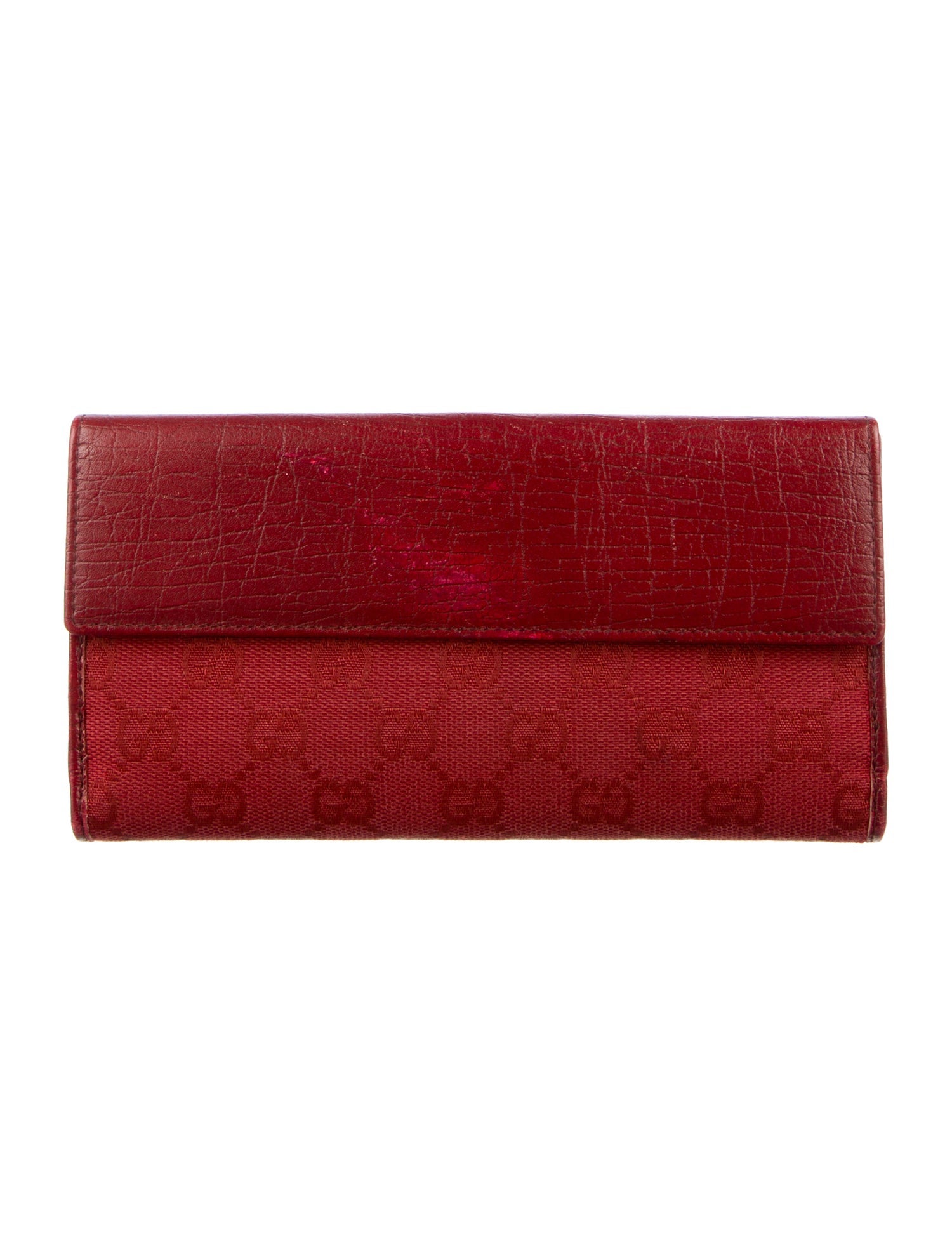 Gucci Vintage GG Canvas Continental Wallet