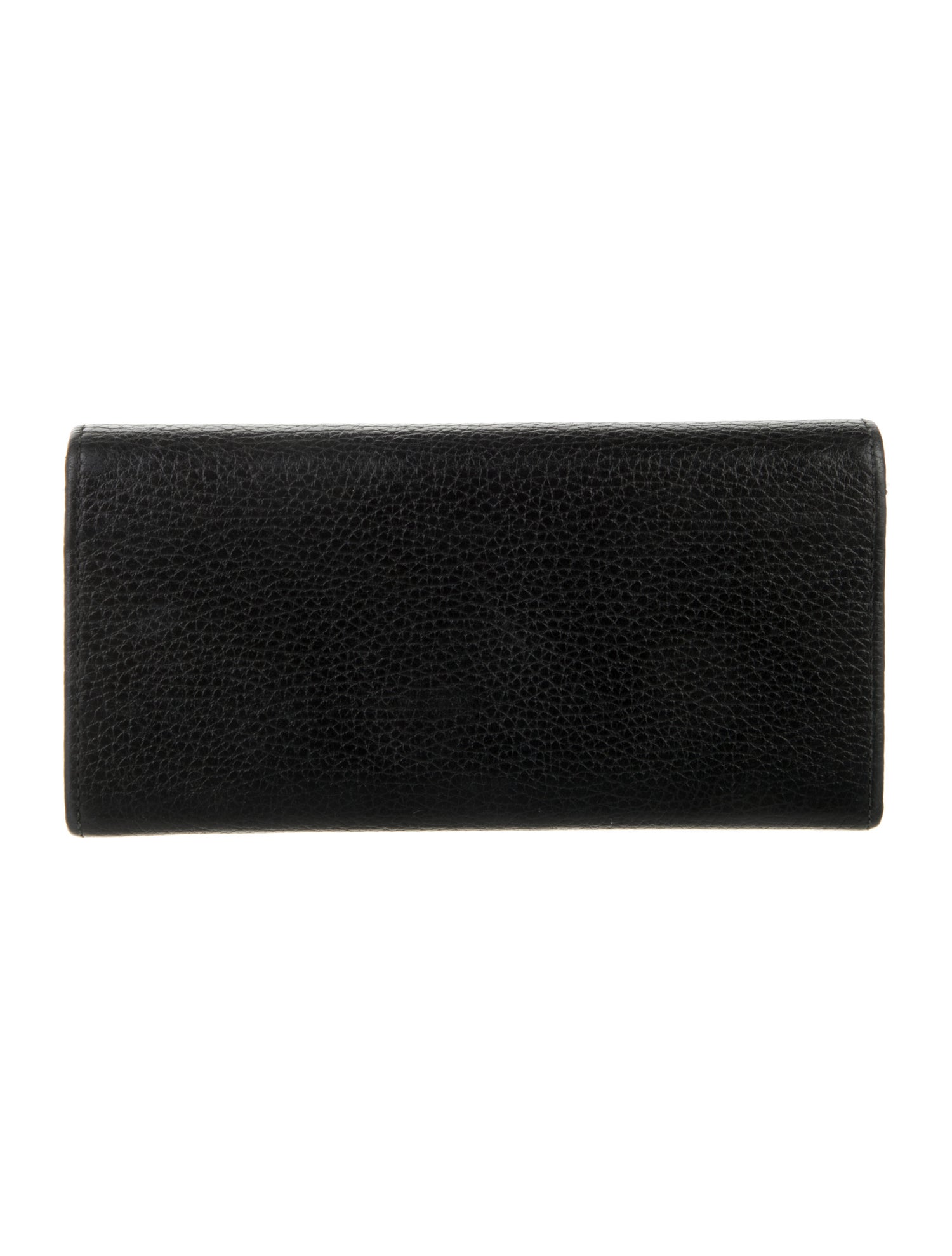 Gucci Double G Logo Leather Continental Wallet