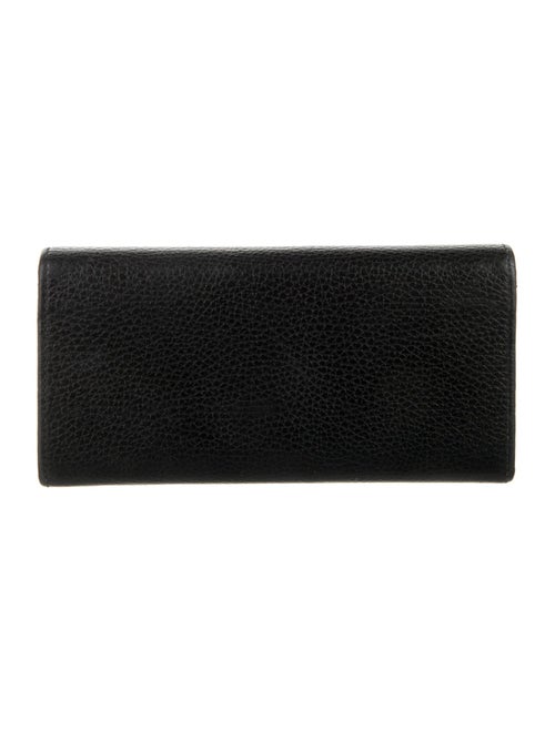Gucci Double G Logo Leather Continental Wallet