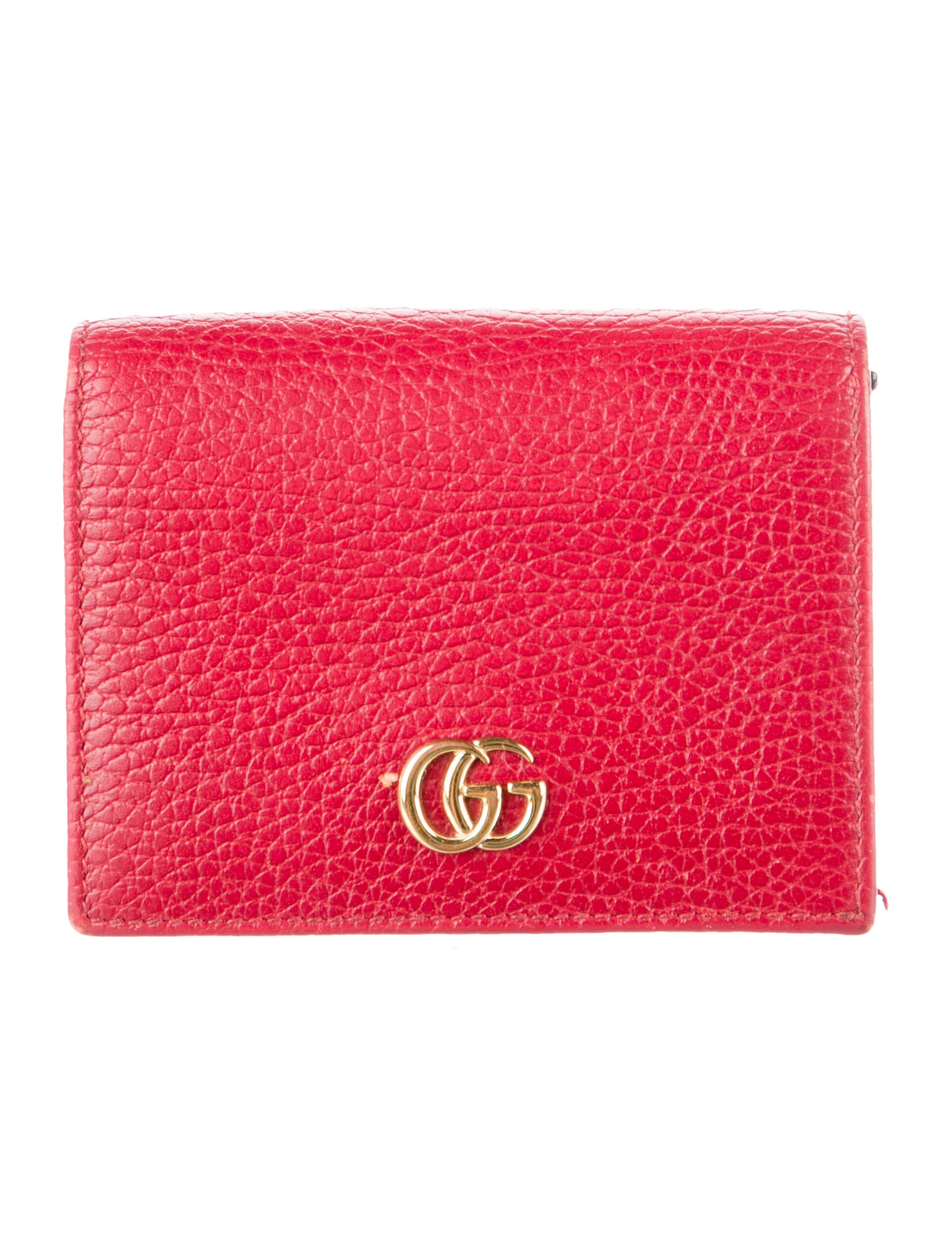 Gucci GG Marmont Card Case Double G Logo Wallet