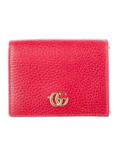 Gucci GG Marmont Card Case Double G Logo Wallet