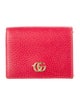 Gucci GG Marmont Card Case Double G Logo Wallet