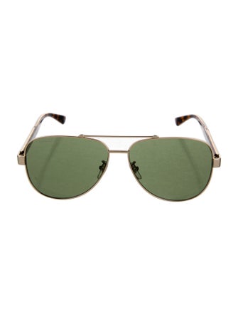 Gucci Web Accent Aviator Sunglasses