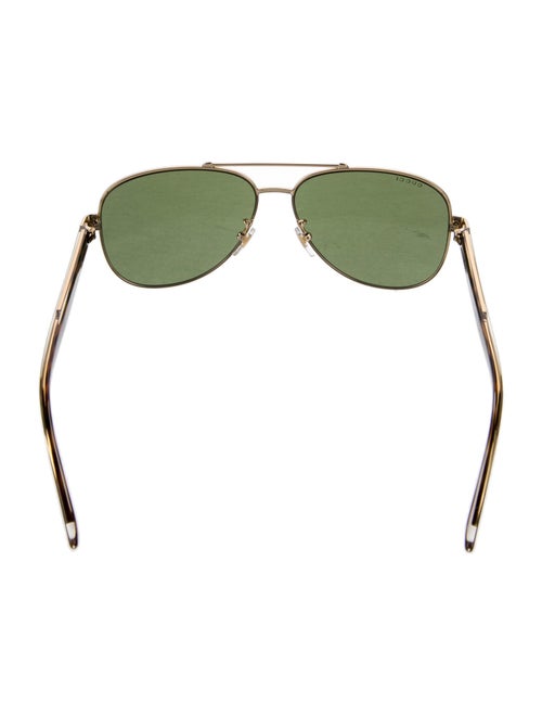 Gucci Web Accent Aviator Sunglasses