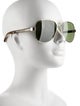 Gucci Web Accent Aviator Sunglasses