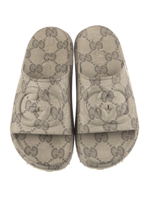 Gucci Interlocking G Logo Rubber Slides