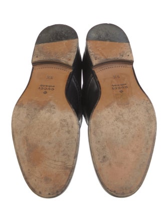 Gucci Sylvie Web Accent Leather Chelsea Boots