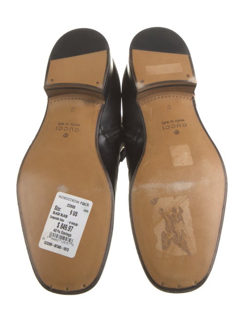 Gucci Sylvie Web Accent Leather Chelsea Boots