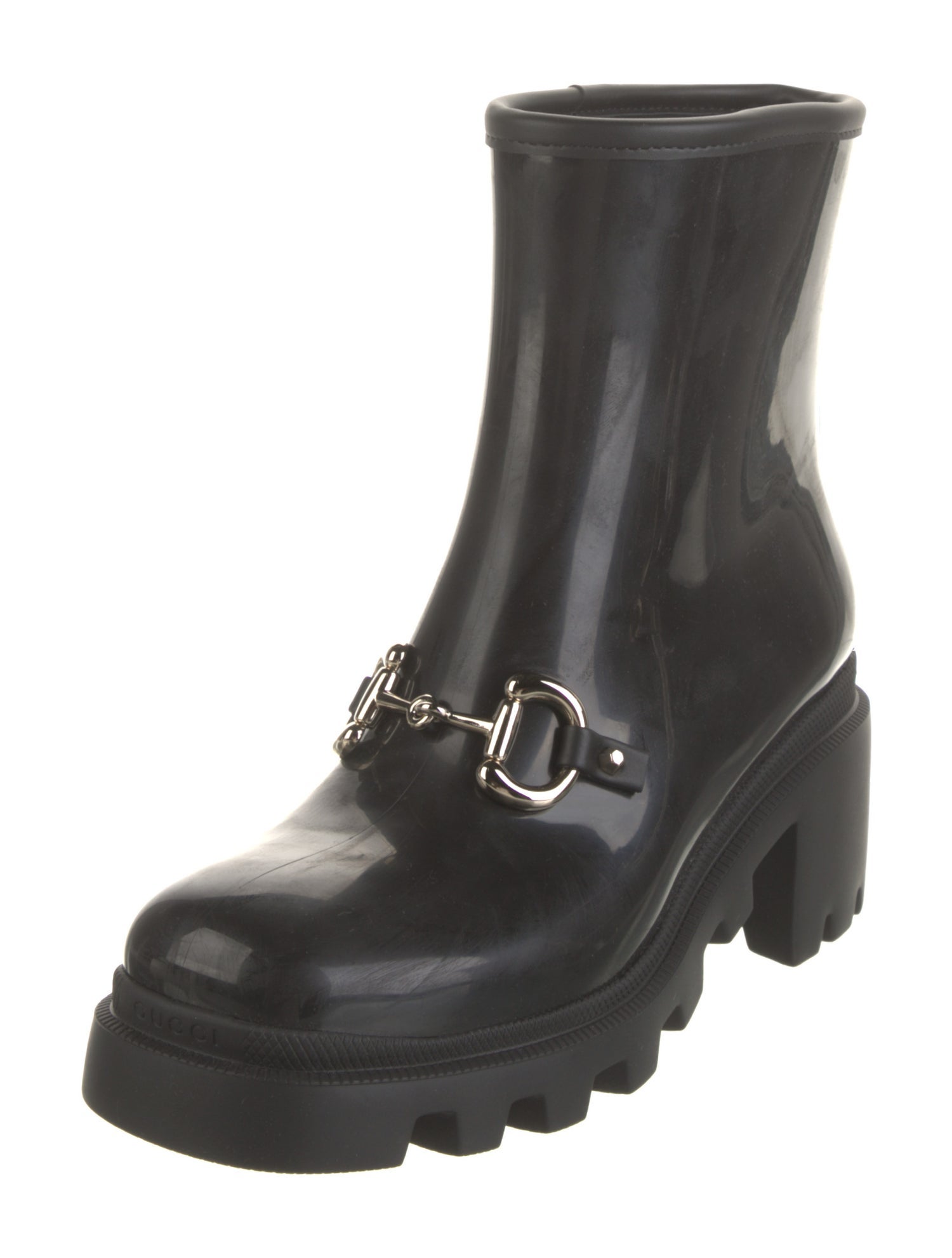Gucci Horsebit Accent Rubber Rain Boots