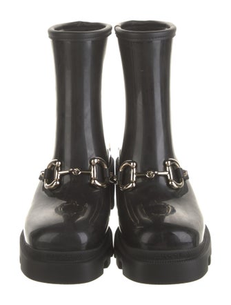 Gucci Horsebit Accent Rubber Rain Boots