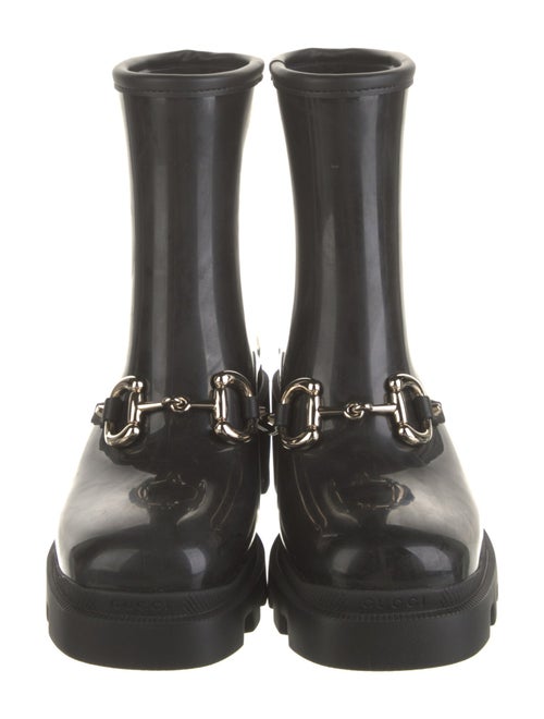 Gucci Horsebit Accent Rubber Rain Boots